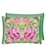 Isabella Embroidered Fuchsia Cushion