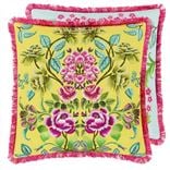 Eleonora Embroidered Alchemilla Cotton Decorative Pillow