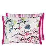 Chinoiserie Flower Peony Outdoor Decorative Pillow