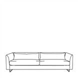 Sleek Sofa With Bolster Cushions