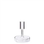 Small Clear Glass Candle Holder