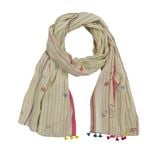 Injiri Yellow & Blue Stripe Scarf