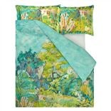 Foret Impressionniste Celadon Double Duvet Cover