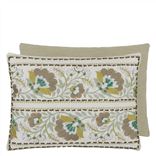 Enamel Flower Celadon Cushion