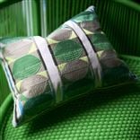 Kushime Emerald Embroidered Cotton Cushion