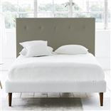 Polka King Headboard - Self Buttons - Rothesay Linen