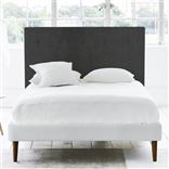 Polka King Headboard - Self Buttons - Brera Lino Espresso