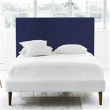 Polka King Headboard - Self Buttons - Brera Lino Ultra Marine