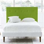 Polka Double Headboard - Self Buttons - Brera Lino Leaf