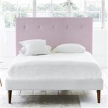 Polka King Headboard - Self Buttons - Brera Lino Pale Rose