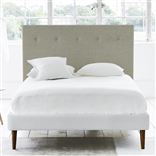 Polka King Headboard - Self Buttons - Brera Lino Pebble