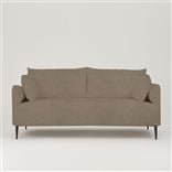 Positano 2.5 seater - Matt Black Legs - Brera Lino Cocoa