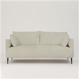 Positano 2.5 seater - Matt Black Legs - Tarazona Chalk