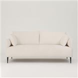 Positano 2.5 seater - Matt Black Legs - Tortona Chalk