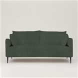 Positano 3 seater - Matt Black Legs - Tortona Fir