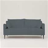 Positano 3 seater - Matt Black Legs - Tortona Dusk