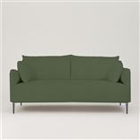 Positano 2.5 seater - Polished Steel Legs - Brera Lino Emerald