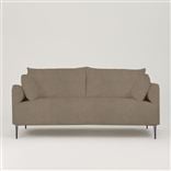 Positano 2.5 seater - Polished Steel Legs - Brera Lino Cocoa