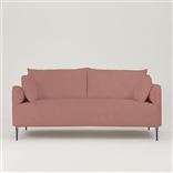 Positano 2.5 seater - Polished Steel Legs - Tarazona Rose