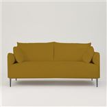 Positano 3 seater - Matt Black Legs - Tarazona Ochre