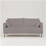 Positano 2.5 seater - Polished Steel Legs - Tortona Zinc