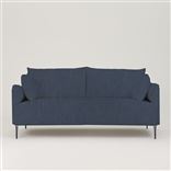 Positano 2.5 seater - Polished Steel Legs - Tortona Indigo