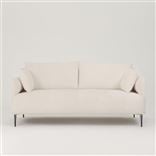 Positano 3 seater - Polished Steel Legs - Tortona Chalk