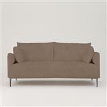 Positano 3 seater - Polished Steel Legs - Tortona Moleskin