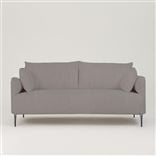 Positano 3 seater - Polished Steel Legs - Tortona Zinc