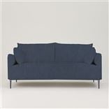 Positano 3 seater - Polished Steel Legs - Tortona Indigo