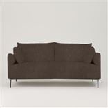 Positano 3 seater - Polished Steel Legs - Tortona Charcoal