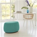 Maranello - Small/Tall Ottoman - Cassia Velvet Ocean