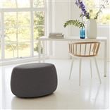 Maranello - Small/Tall Ottoman - Aria Steel