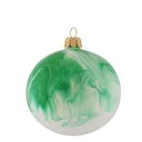 Jade Marbled Christmas Decorations Set Of 3  