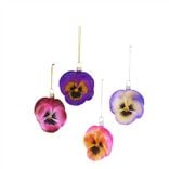 Pansy Christmas Decorations Set Of 4