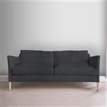 Milan 2.5 Seat Sofa - Brera Lino - Dusk - Beech Leg