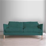 Milan 2.5 Seat Sofa - Cassia - Azure - Beech Leg