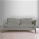 Milan 2.5 Seat Sofa - Cassia - Zinc - Walnut Leg