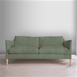 Milan 2.5 Seat Sofa - Brera Lino - Thyme - Beech Leg