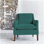 Milan Chair - Cassia - Azure - Walnut Leg