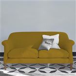 Paris 2.5 Seat Sofa - Tarazona - Ochre - Walnut Leg