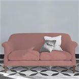 Paris 2.5 Seat Sofa - Tarazona - Rose - Walnut Leg