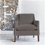 Milan Chair - Tortona - Graphite - Walnut Leg