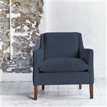 Milan Chair - Tortona - Indigo - Walnut Leg