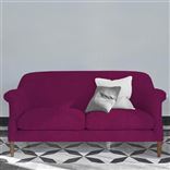 Paris 2.5 Seat Sofa - Cassia - Fuchsia - Walnut Leg