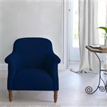 Paris Chair - Cassia - Indigo - Walnut Leg