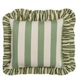 Berkeley Stripe Celadon Cotton Decorative Pillow