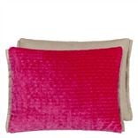 Mazarin Fuchsia Velvet Decorative Pillow