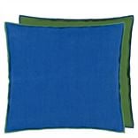 Brera Lino Lagoon & Emerald Linen Decorative Pillow