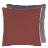 Varese Coral & Dusk Velvet Decorative Pillow